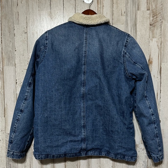 J. Crew Jean Sherpa Lined Jacket‎ XS - Picture 3 of 7